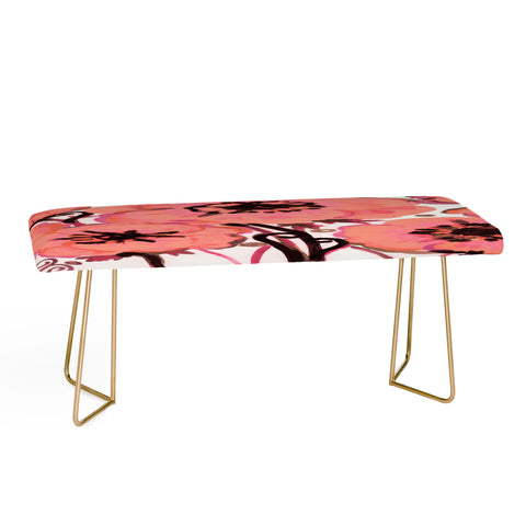 Natasha Wescoat Anemone Pink Bench