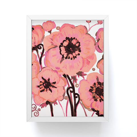 Natasha Wescoat Anemone Pink Framed Mini Art Print