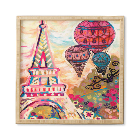 Natasha Wescoat Balloons Sur Paris Framed Wall Art