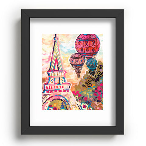 Natasha Wescoat Balloons Sur Paris Recessed Framing Rectangle