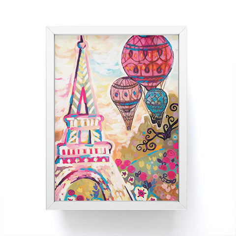 Natasha Wescoat Balloons Sur Paris Framed Mini Art Print