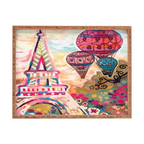 Natasha Wescoat Balloons Sur Paris Rectangular Tray