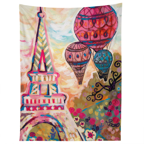 Natasha Wescoat Balloons Sur Paris Tapestry