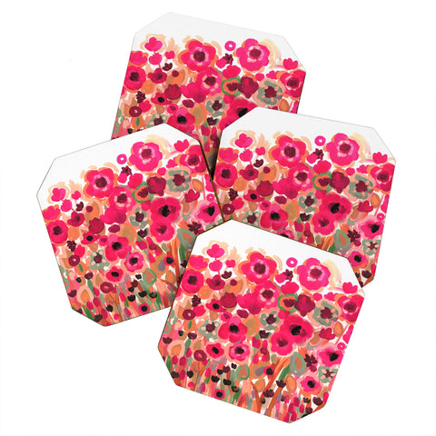 Natasha Wescoat Brightly Blooming Coaster Set