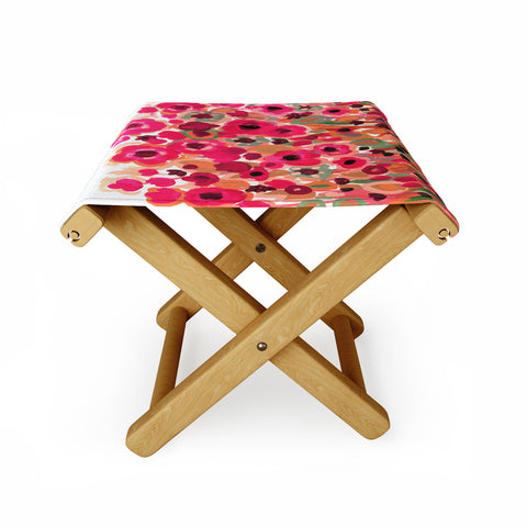 Natasha Wescoat Brightly Blooming Folding Stool