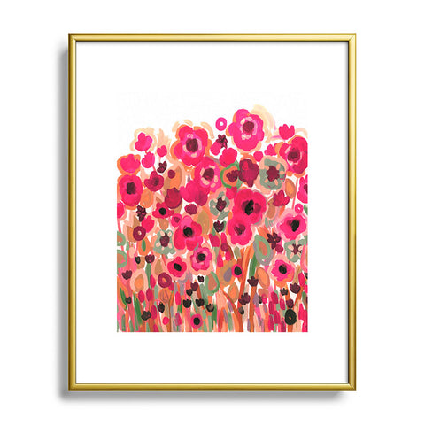 Natasha Wescoat Brightly Blooming Metal Framed Art Print