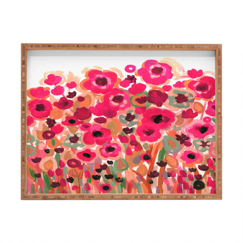 Natasha Wescoat Brightly Blooming Rectangular Tray