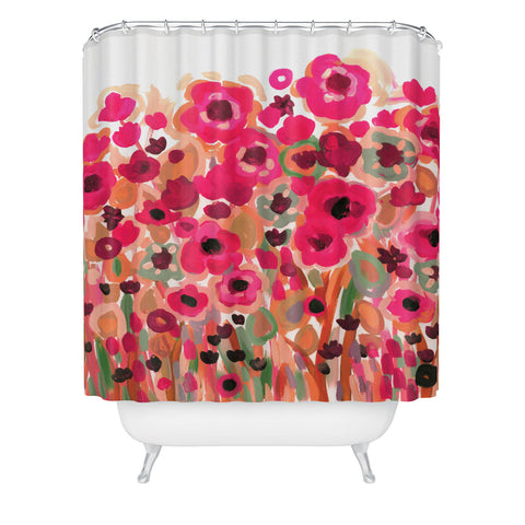 Natasha Wescoat Brightly Blooming Shower Curtain