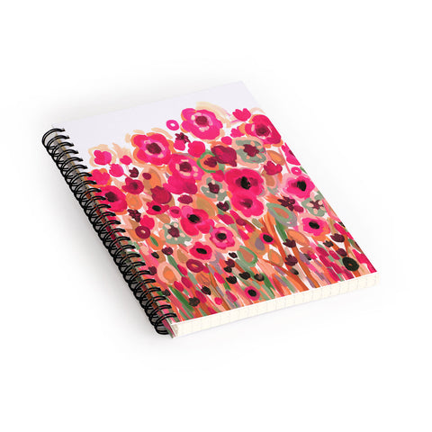 Natasha Wescoat Brightly Blooming Spiral Notebook