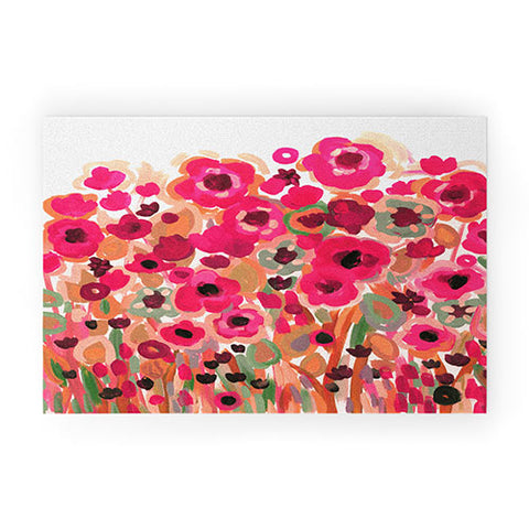 Natasha Wescoat Brightly Blooming Welcome Mat