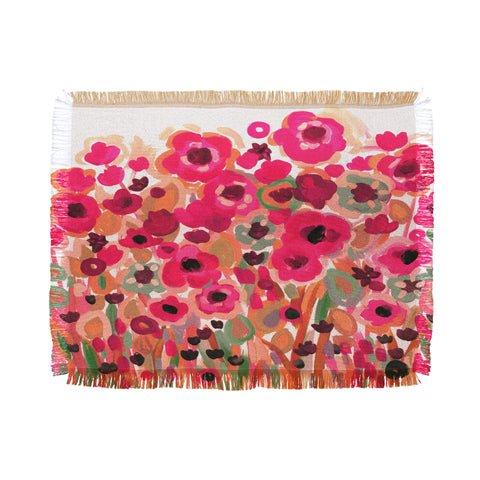 Natasha Wescoat Brightly Blooming Throw Blanket