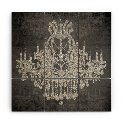 Natasha Wescoat Chandelier I Wood Wall Mural
