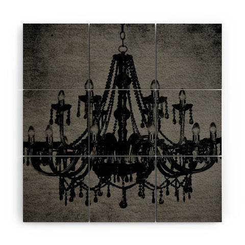 Natasha Wescoat Chandelier II Wood Wall Mural