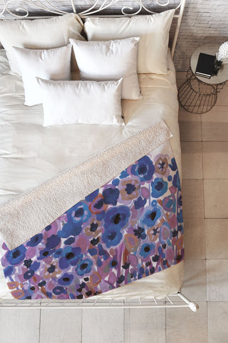 Natasha Wescoat Glowing Perussian Fleece Throw Blanket