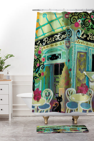 Natasha Wescoat Le Petit Zinc Shower Curtain And Mat