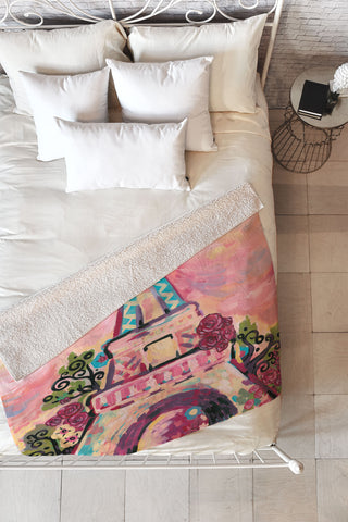 Natasha Wescoat Lumiere De La Ville Fleece Throw Blanket