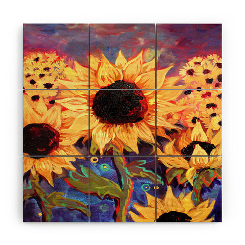 Natasha Wescoat Sunny Bunch Wood Wall Mural