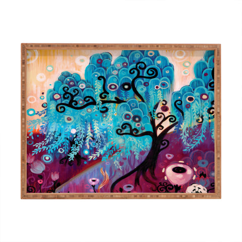 Natasha Wescoat Willow Blue Rectangular Tray