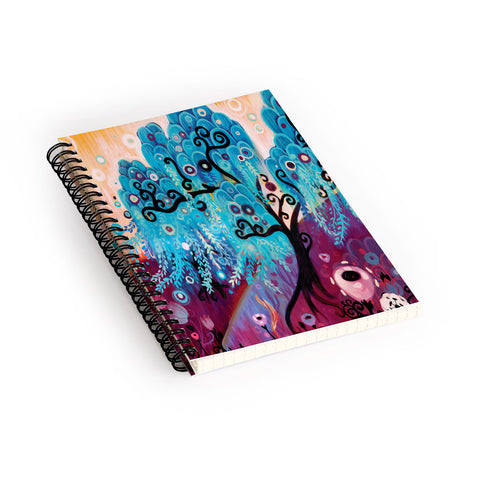 Natasha Wescoat Willow Blue Spiral Notebook