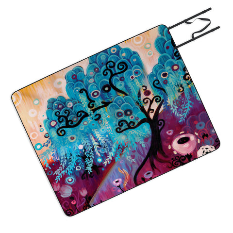 Natasha Wescoat Willow Blue Picnic Blanket