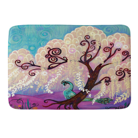 Natasha Wescoat Willow White Memory Foam Bath Mat
