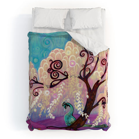 Natasha Wescoat Willow White Duvet Cover