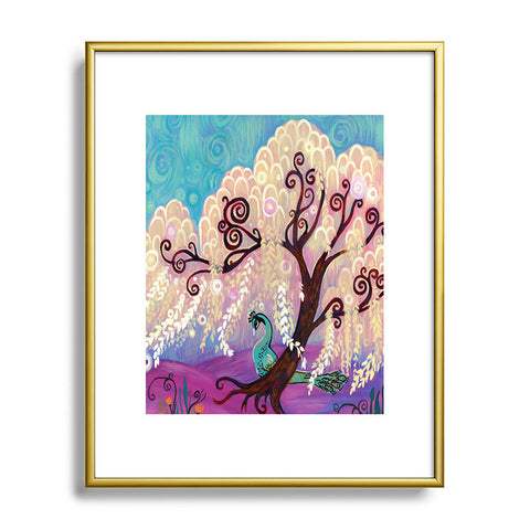 Natasha Wescoat Willow White Metal Framed Art Print