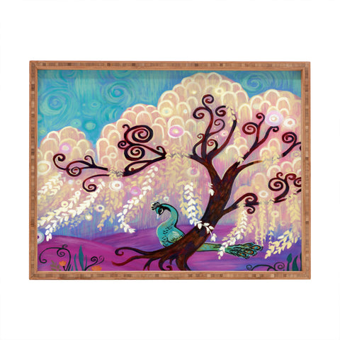 Natasha Wescoat Willow White Rectangular Tray