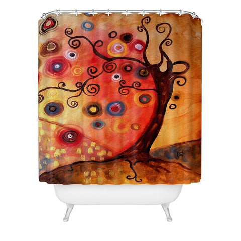 Natasha Wescoat With The Wave Shower Curtain