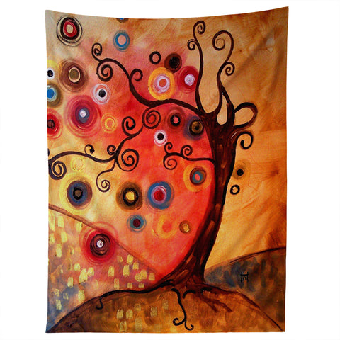 Natasha Wescoat With The Wave Tapestry