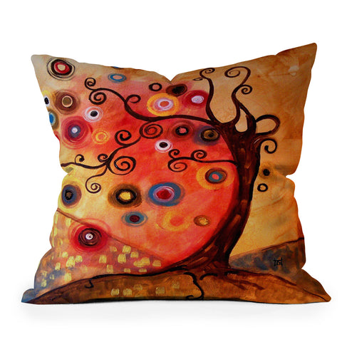 Natasha Wescoat With The Wave Throw Pillow