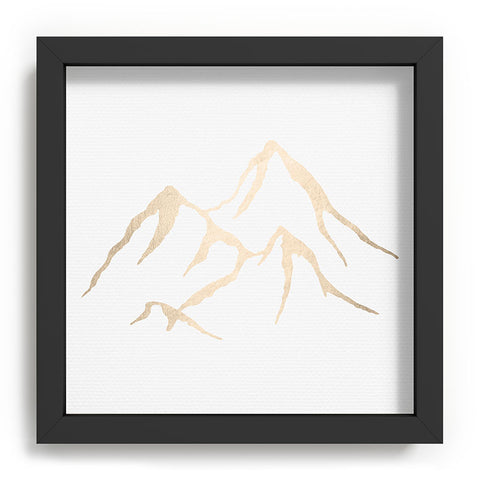 Nature Magick Adventure White Gold Mountains Recessed Framing Square