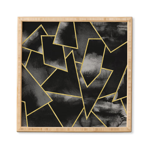 Nature Magick Black and Gold Geometric Framed Wall Art