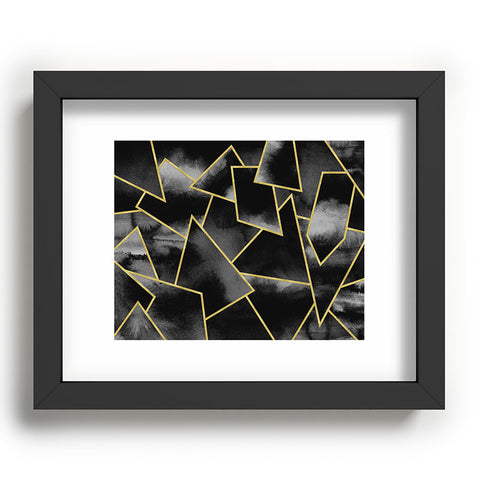 Nature Magick Black and Gold Geometric Recessed Framing Rectangle