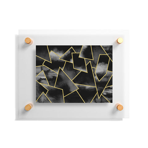 Nature Magick Black and Gold Geometric Floating Acrylic Print