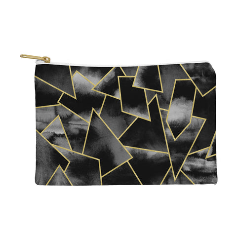 Nature Magick Black and Gold Geometric Pouch