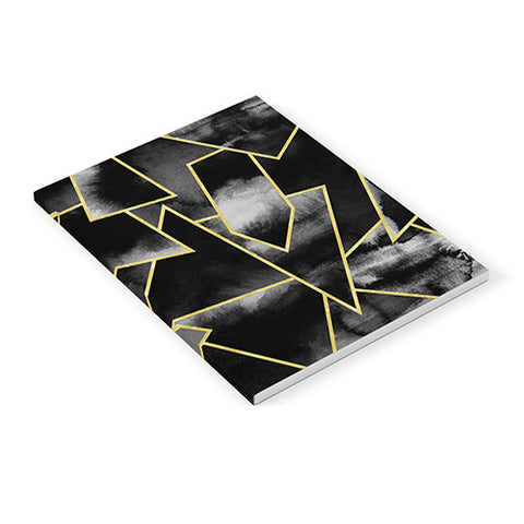 Nature Magick Black and Gold Geometric Notebook