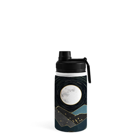 Nature Magick Blue Marble Mountains Moon Water Bottle