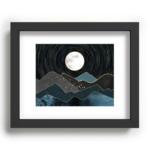 Nature Magick Blue Marble Mountains Moon Recessed Framing Rectangle