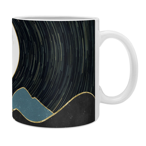 Nature Magick Blue Marble Mountains Moon Coffee Mug
