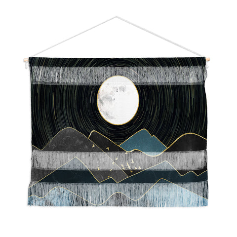 Nature Magick Blue Marble Mountains Moon Wall Hanging Landscape