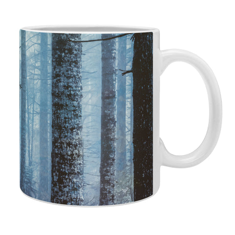 Nature Magick Blue Wanderlust Forest Fog Coffee Mug