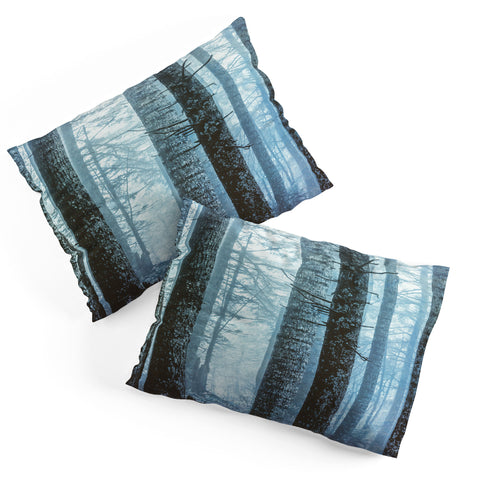 Nature Magick Blue Wanderlust Forest Fog Pillow Shams