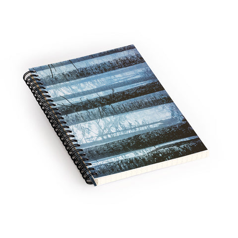 Nature Magick Blue Wanderlust Forest Fog Spiral Notebook