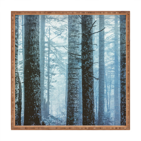 Nature Magick Blue Wanderlust Forest Fog Square Tray