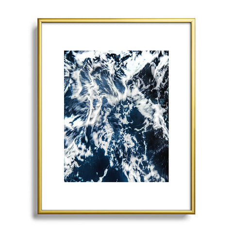 Nature Magick Blue Waves Metal Framed Art Print
