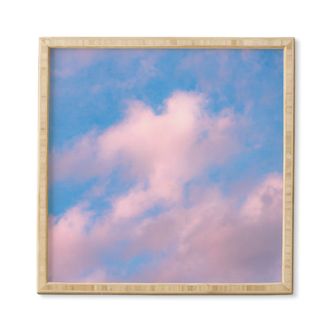 Nature Magick Cotton Candy Clouds Pink Framed Wall Art