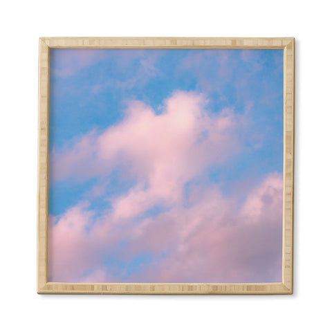 Nature Magick Cotton Candy Clouds Pink Framed Wall Art