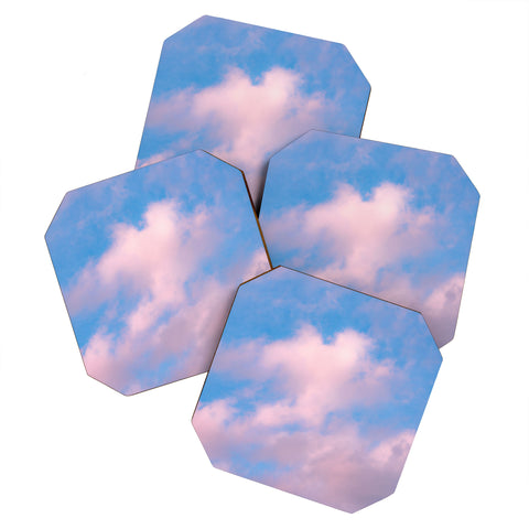 Nature Magick Cotton Candy Clouds Pink Coaster Set