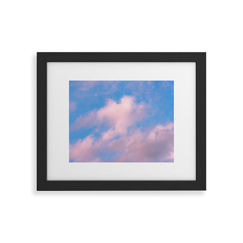 Nature Magick Cotton Candy Clouds Pink Framed Art Print